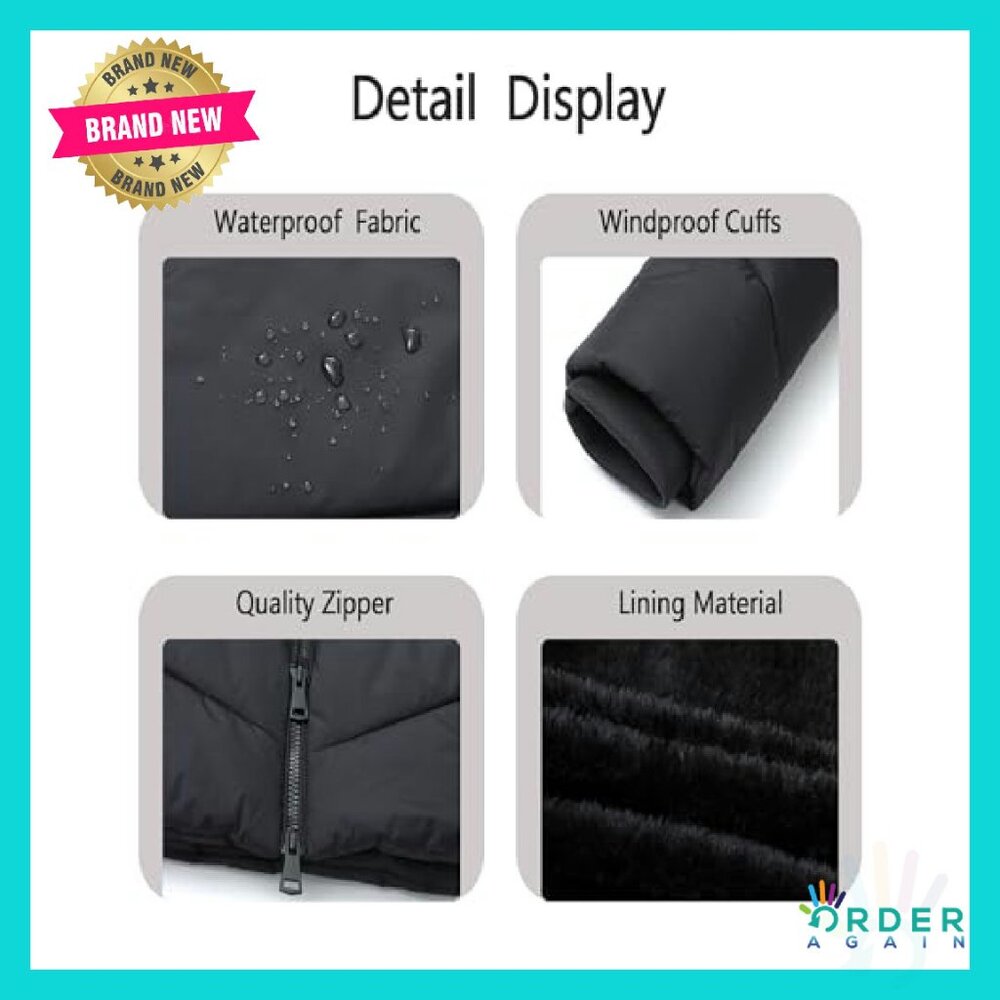 Waterproof Winter Down Coat Windproof Puffer Jack… - image 7